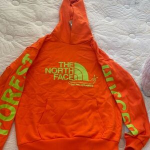 The north face x online ceramics size S (unisex, oversized) orange hoodie
